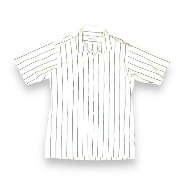 Oleg Cassini Striped Button-Down Shirt, Business Casual - Large - Picture 5 of 8